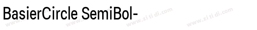 BasierCircle SemiBol字体转换 BasierCircle SemiBol字体转换